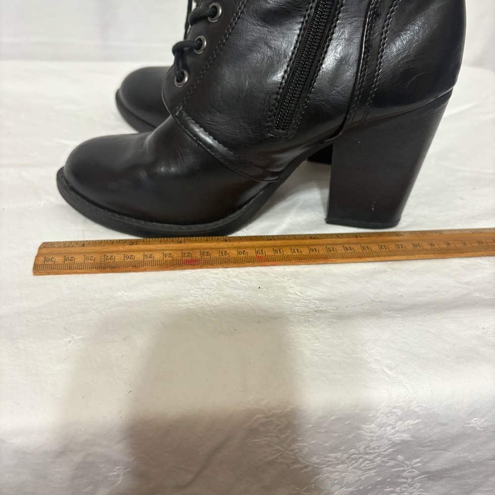 Black Lace-Up Women's Combat Boots size 7/8 - Picture 8 of 9
